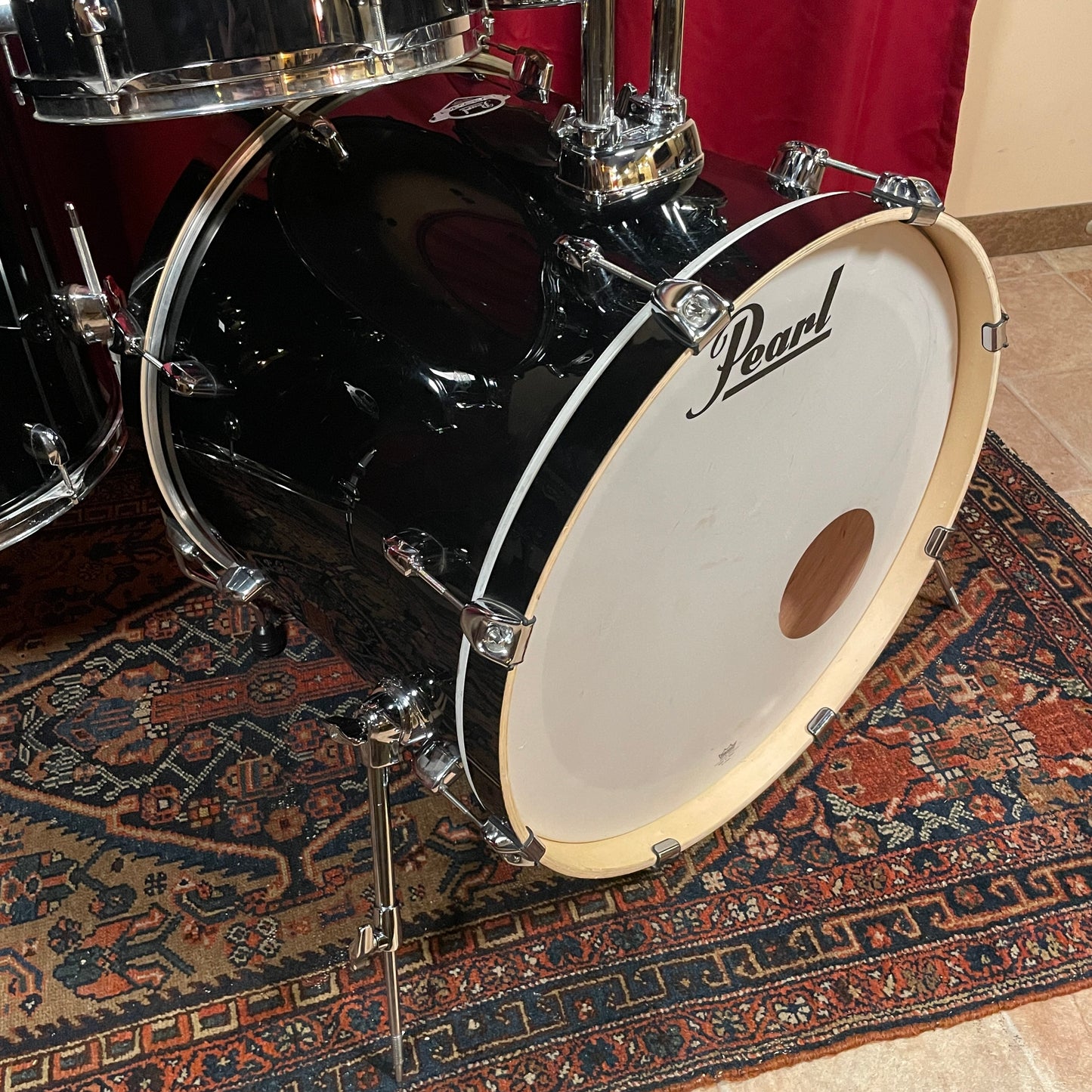 Pearl Export Series EXX725SPN/C Drum Set Jet Black 22/10/12/16 w/ 5.5x14 Snare