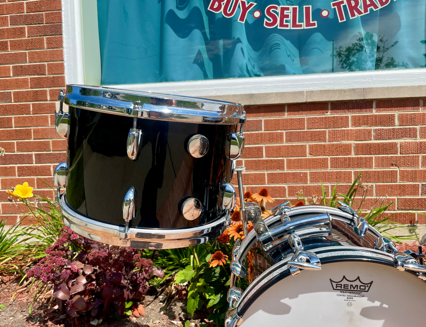 1960s Gretsch Round Badge Bop Drum Set Black Nitron 16/12/14