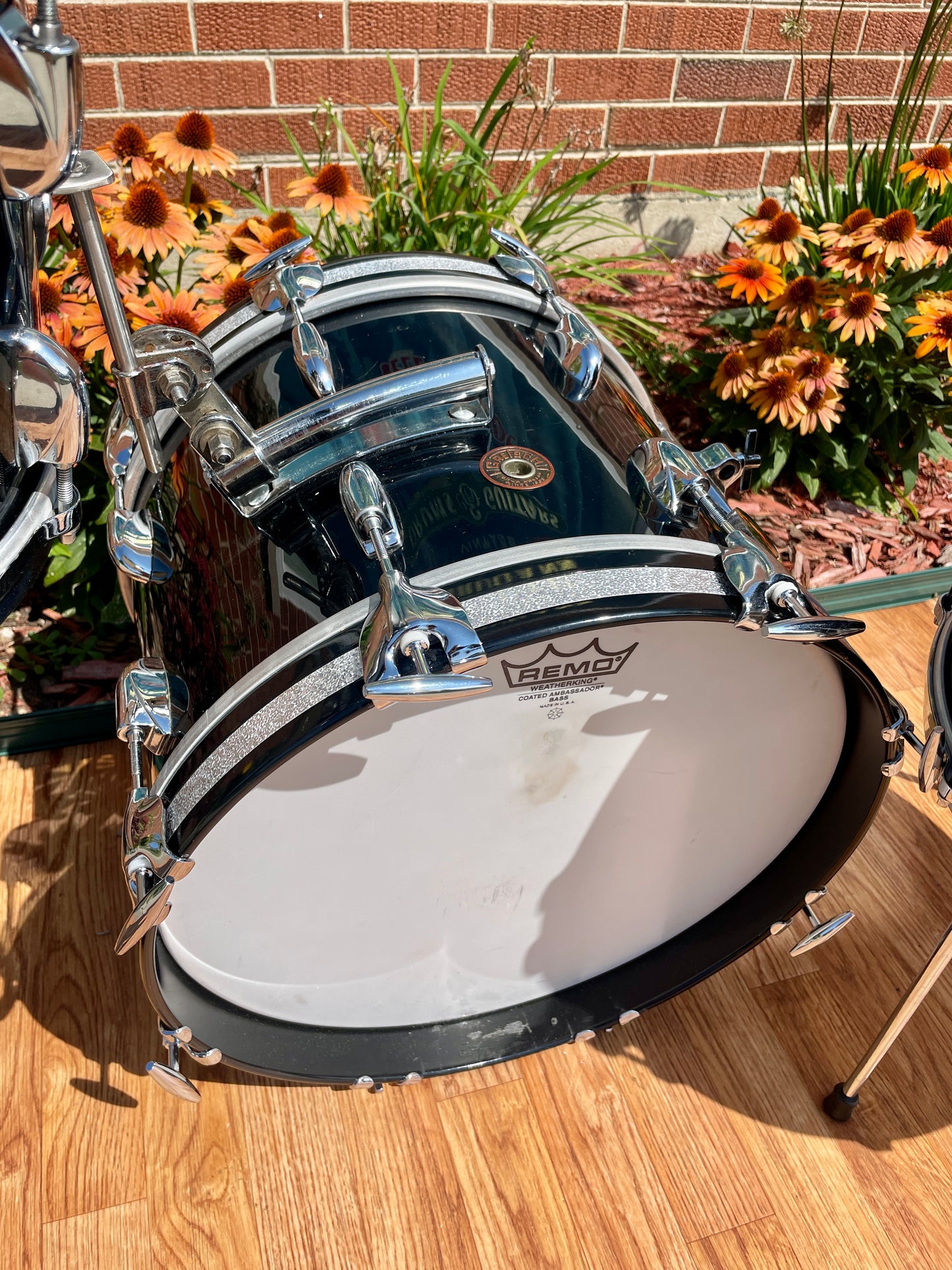 1960s Gretsch Round Badge Bop Drum Set Black Nitron 16/12/14
