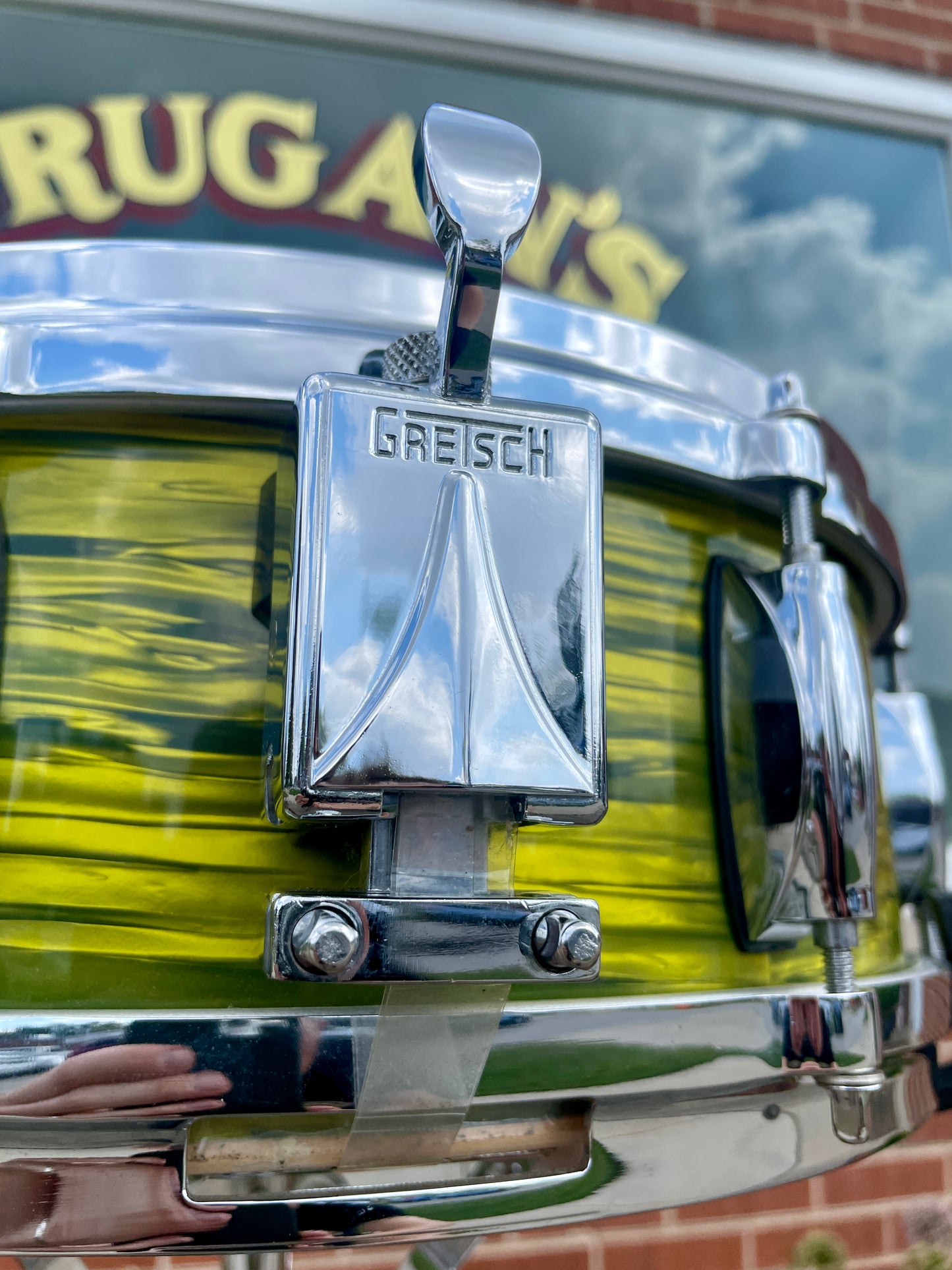 Gretsch Renown Maple 5x14 Snare Drum Green Oyster