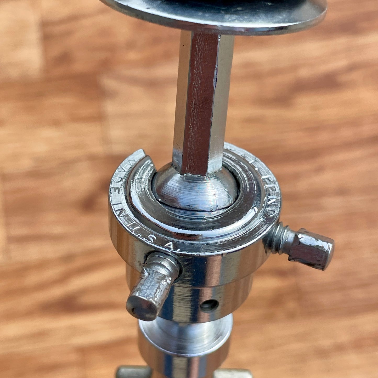 1960s Rogers 18" Disappearing Hex Rod Cymbal Holder No. 332R w/ Swiv-O-Matic Tilter