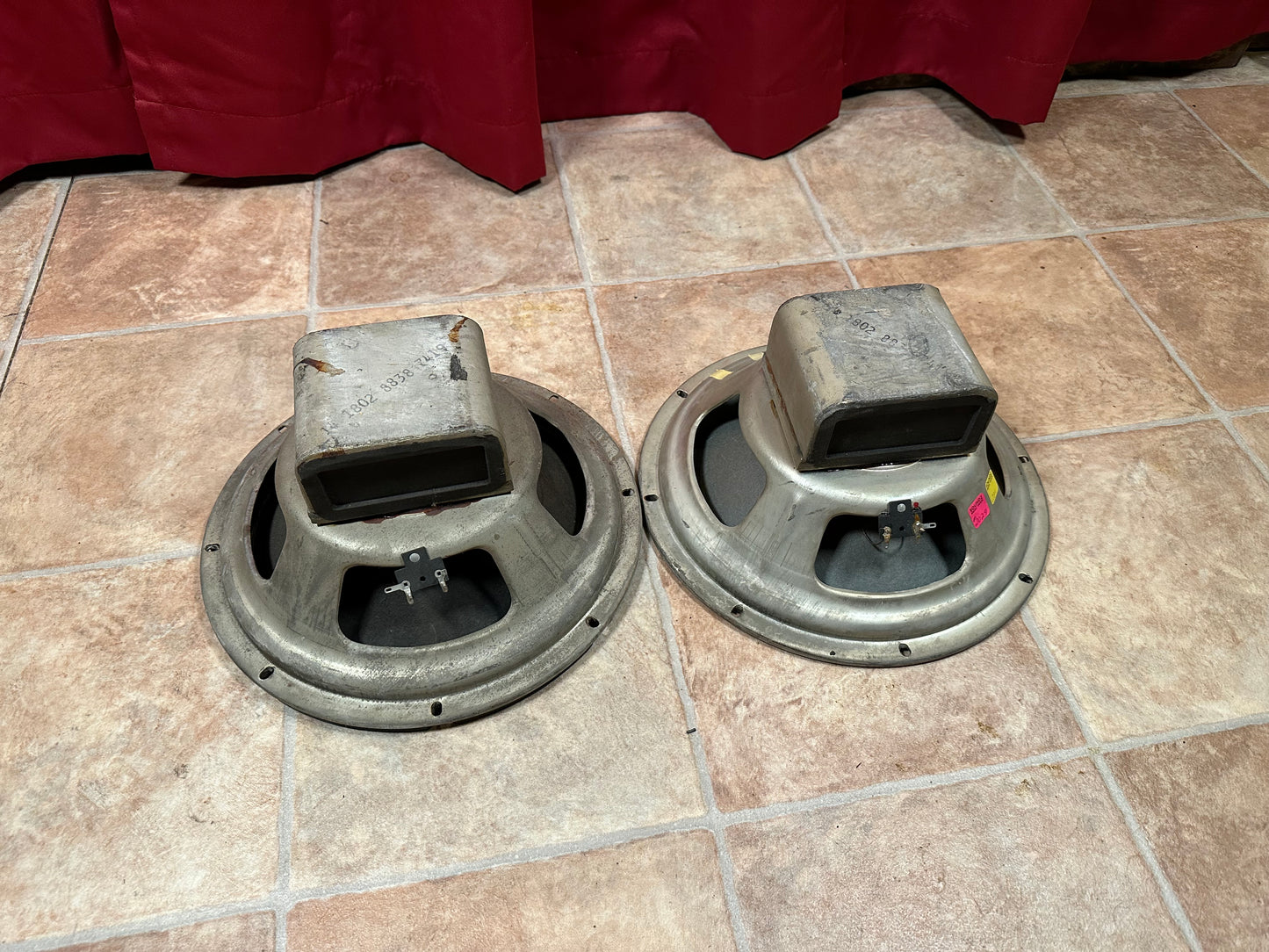 (2) Electro-Voice 12" Sentry Alnico Speaker Pair 1802 8838 7419