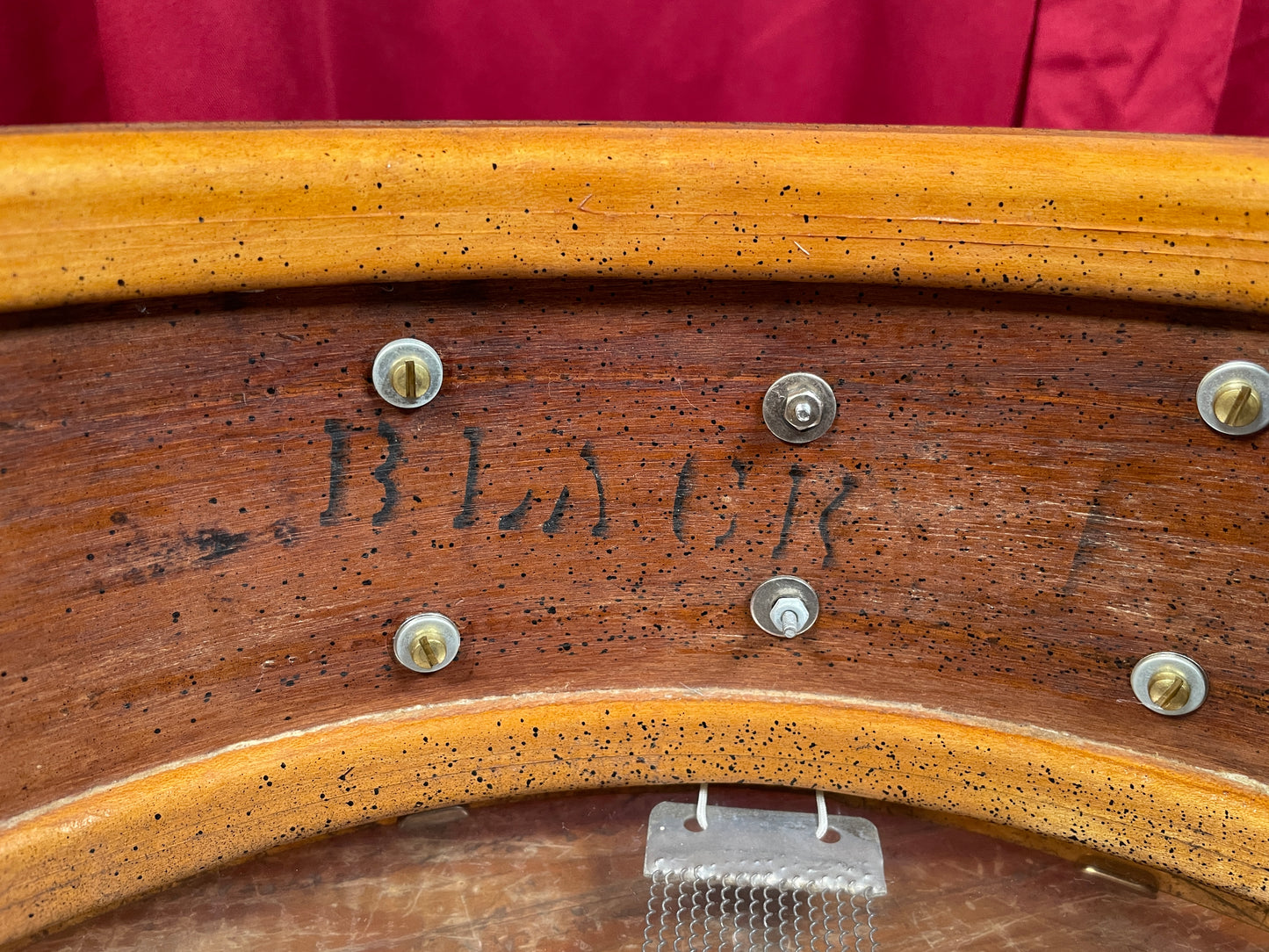 1920s Ludwig 5x14 All-Round Model No. 22 Standard Solid Shell Snare Drum Black