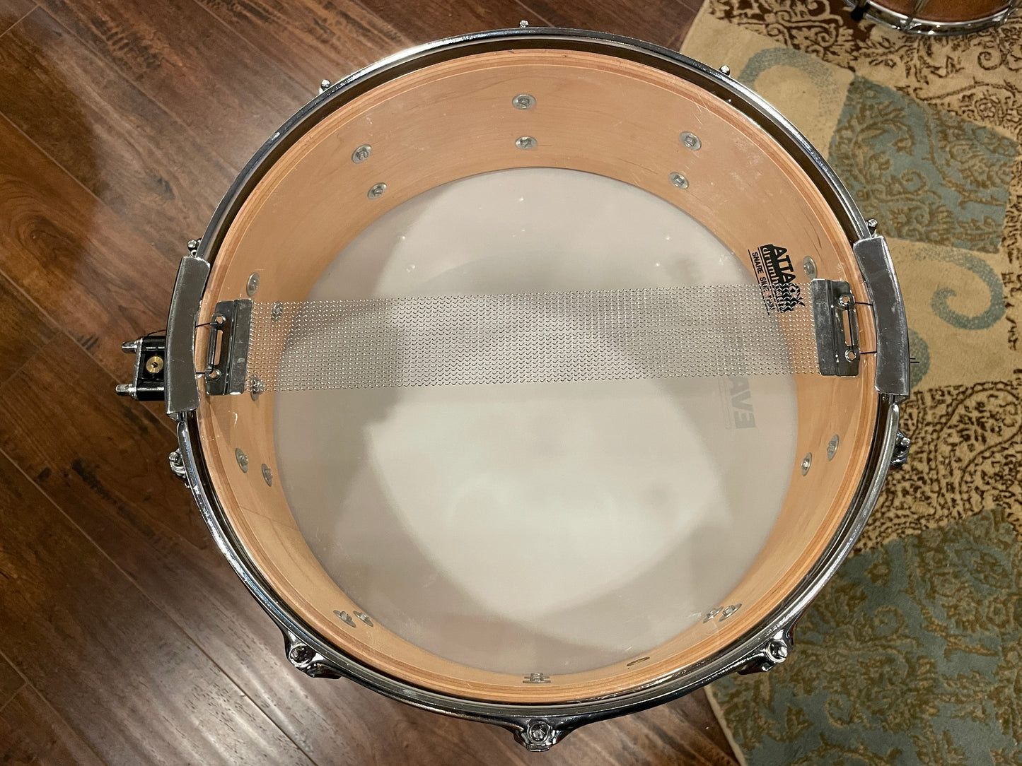 1990s Fibes 5x14 Maple Jasper Shell Snare Drum