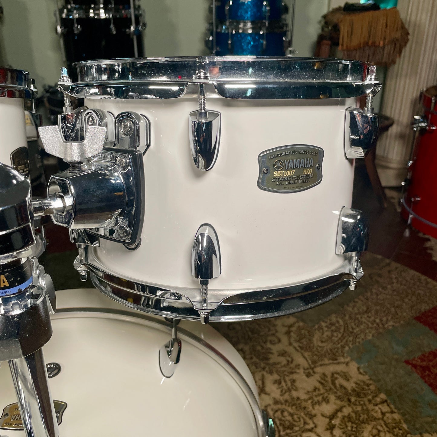 Yamaha Stage Custom Birch 4pc Drum Set Classic White 18/10/12/14