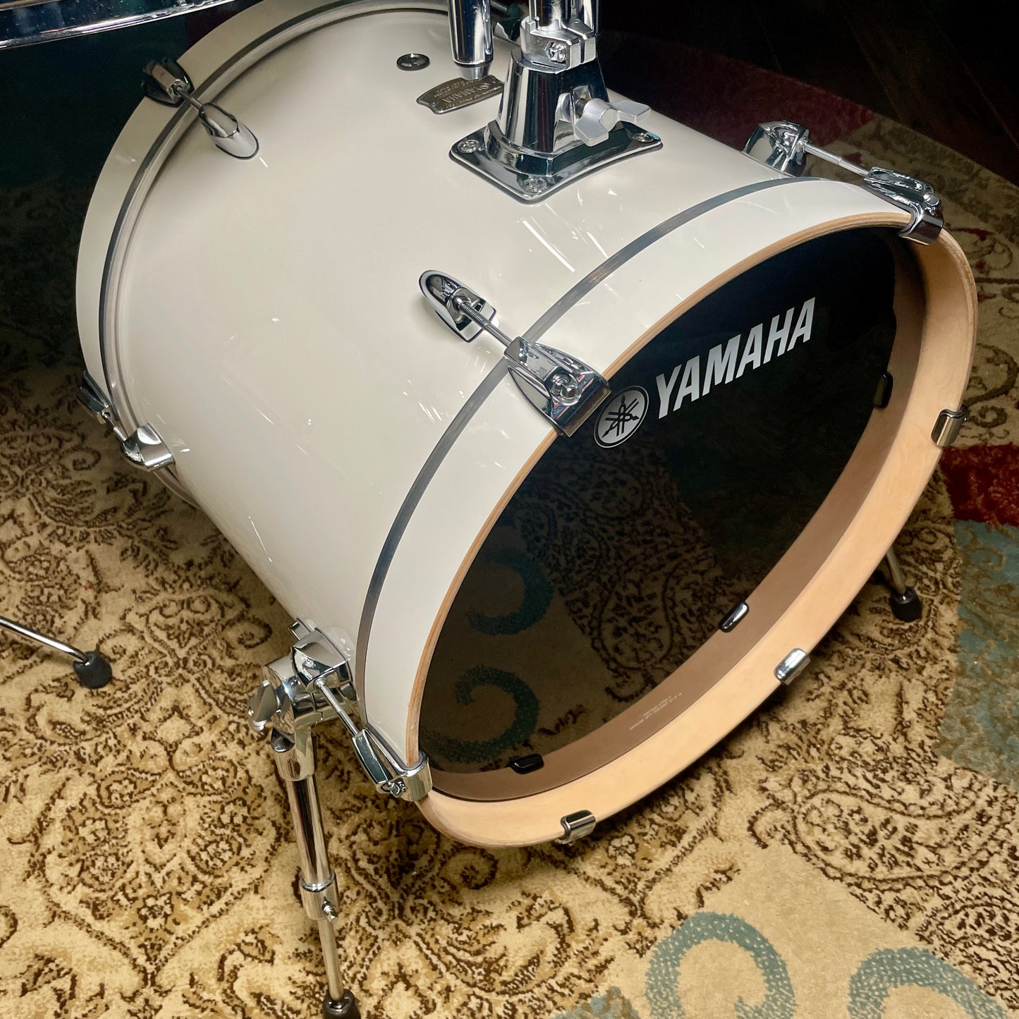 Yamaha Stage Custom Birch 4pc Drum Set Classic White 18/10/12/14