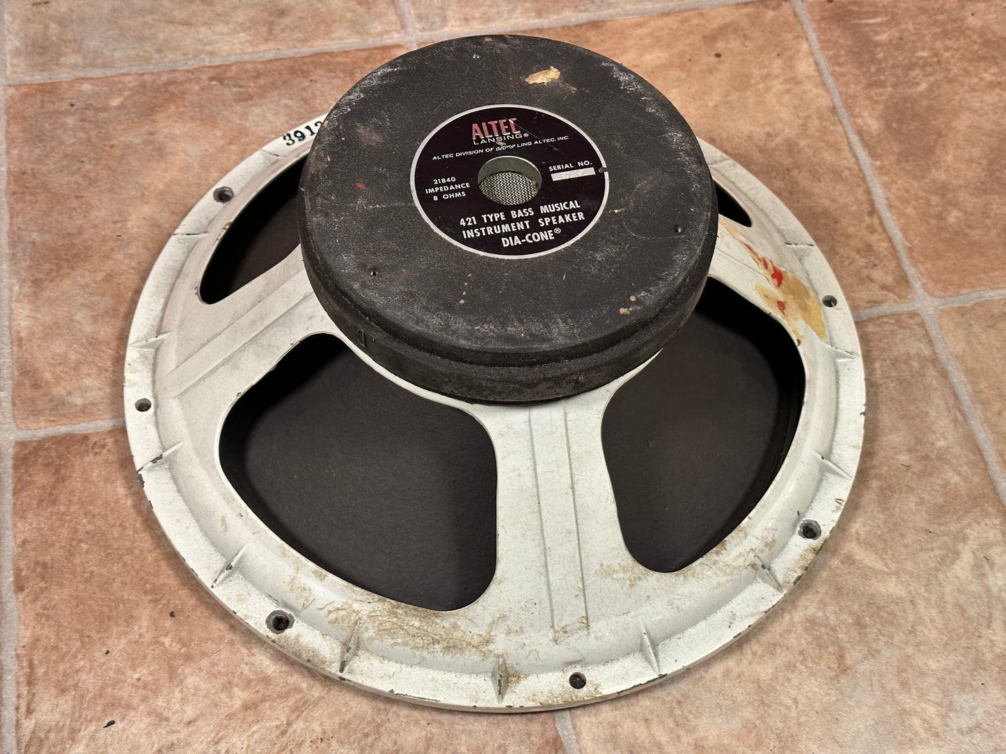 Vintage 15" Altec Lansing 421 Dia-Cone Bass Speaker