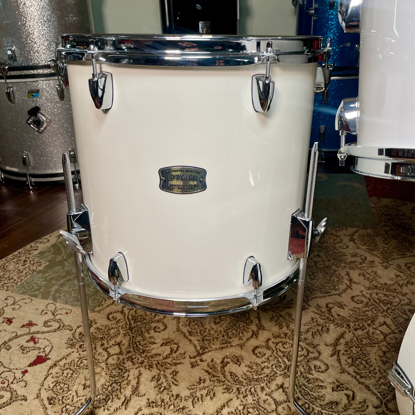 Yamaha Stage Custom Birch 4pc Drum Set Classic White 18/10/12/14