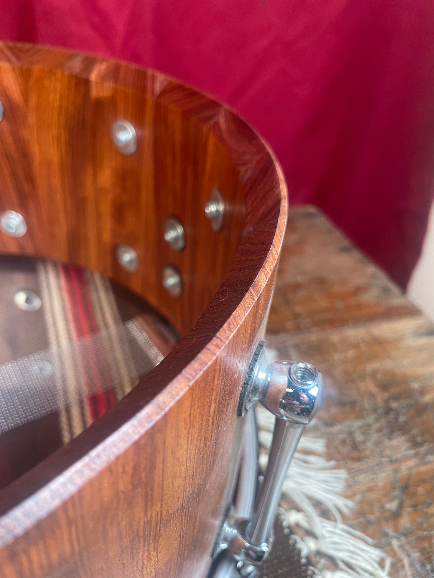 Custom 6.5x14 Stave Shell Snare Drum Diecast Rosewood