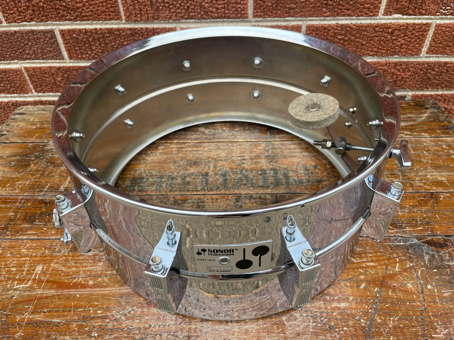 Vintage Sonor 6.5x14 Phonic Ferro-Manganese Steel Snare Drum D506