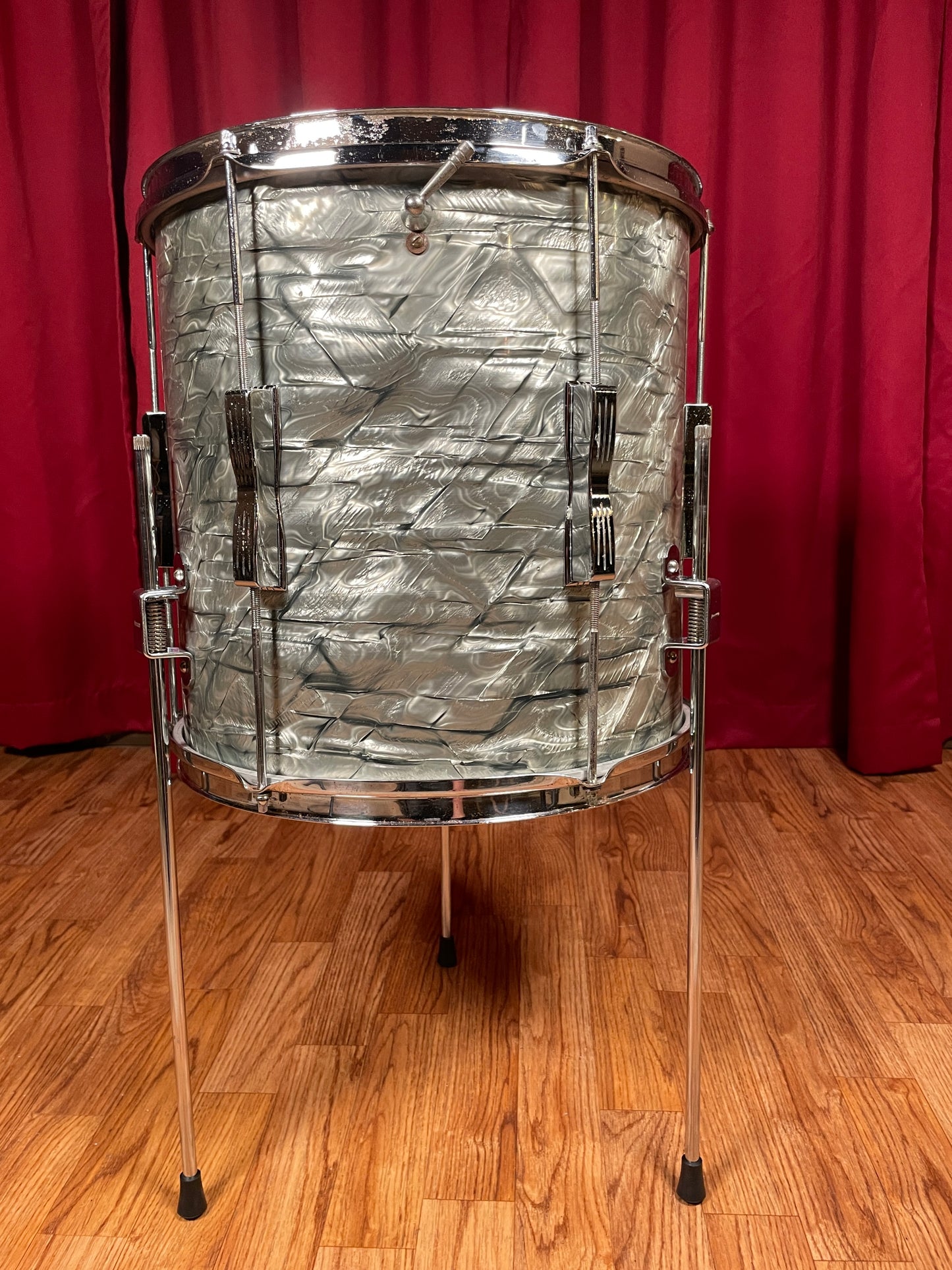 1960s Ludwig 14x14 Tom Drum Sky Blue Pearl