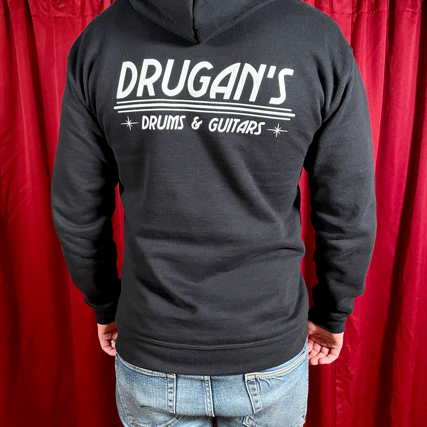 Drugan's Drums & Guitars Logo Hoodie - Black