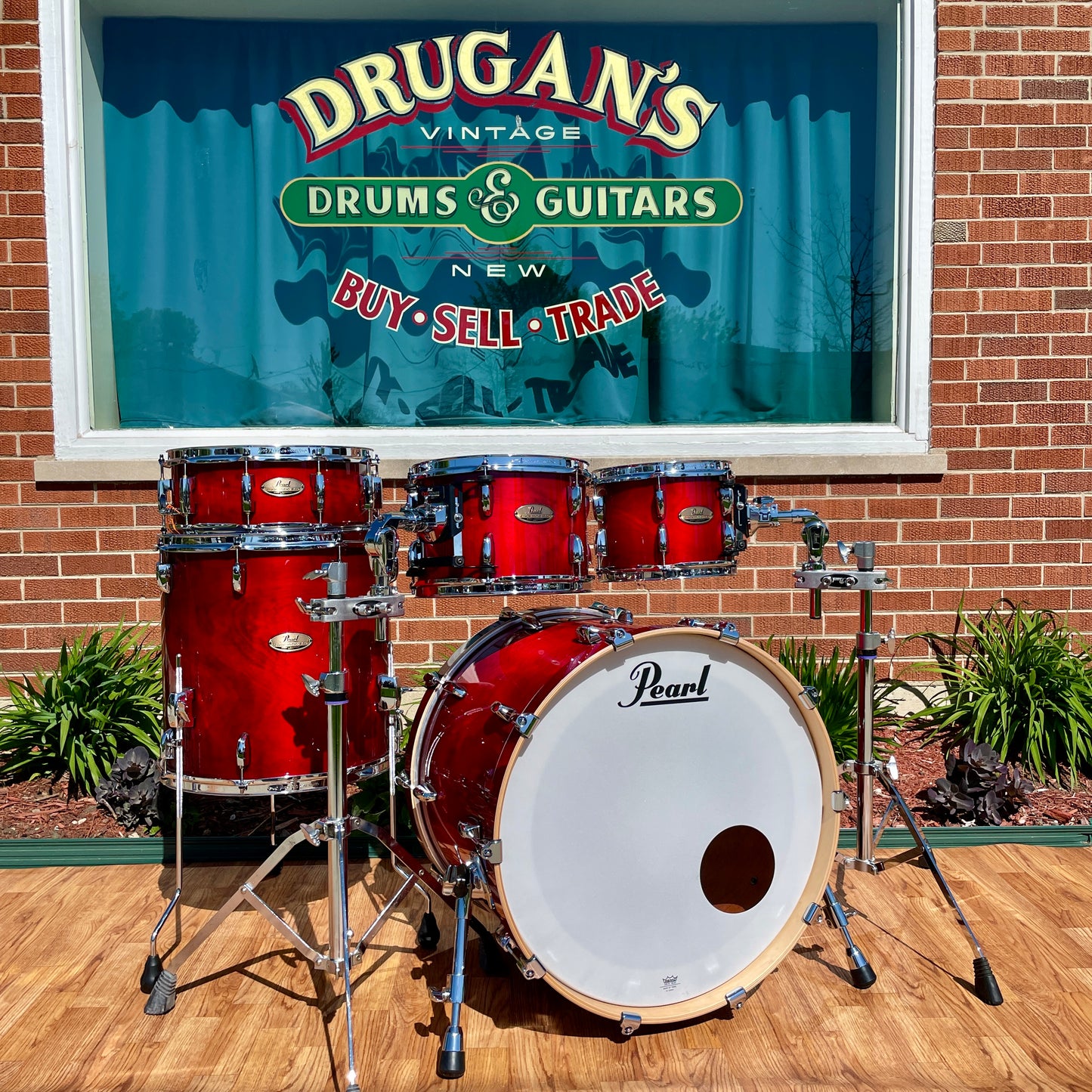 Pearl Session Studio Select Drum Set Antique Crimson Burst 22/10/12/16 w/ 5.5x14 Snare