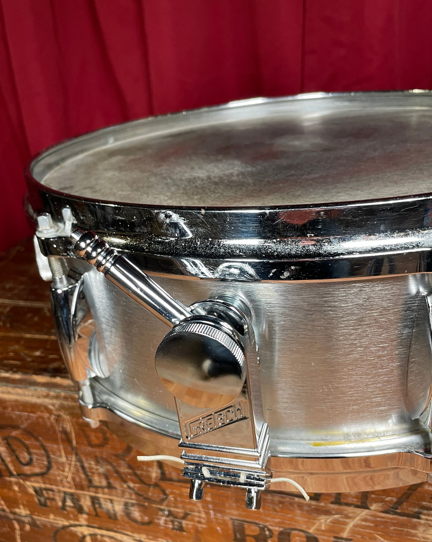 1960s Gretsch 4106 6T 5x14 Brushed Aluminum Snare Drum
