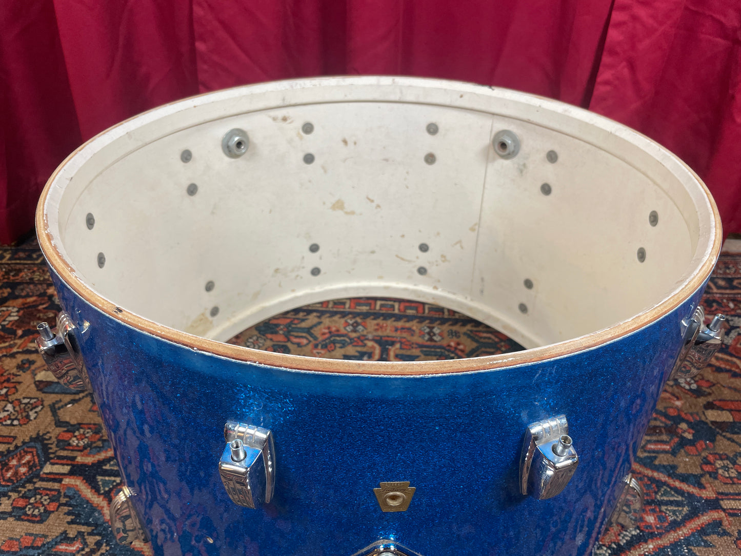 1967 Ludwig Super Classic Drum Set Blue Sparkle 22/13/16