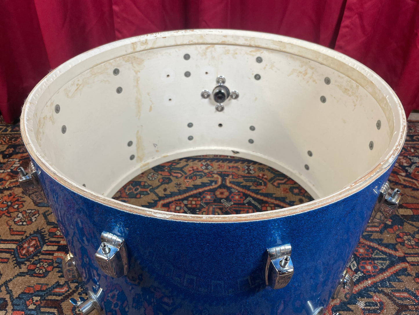 1967 Ludwig Super Classic Drum Set Blue Sparkle 22/13/16
