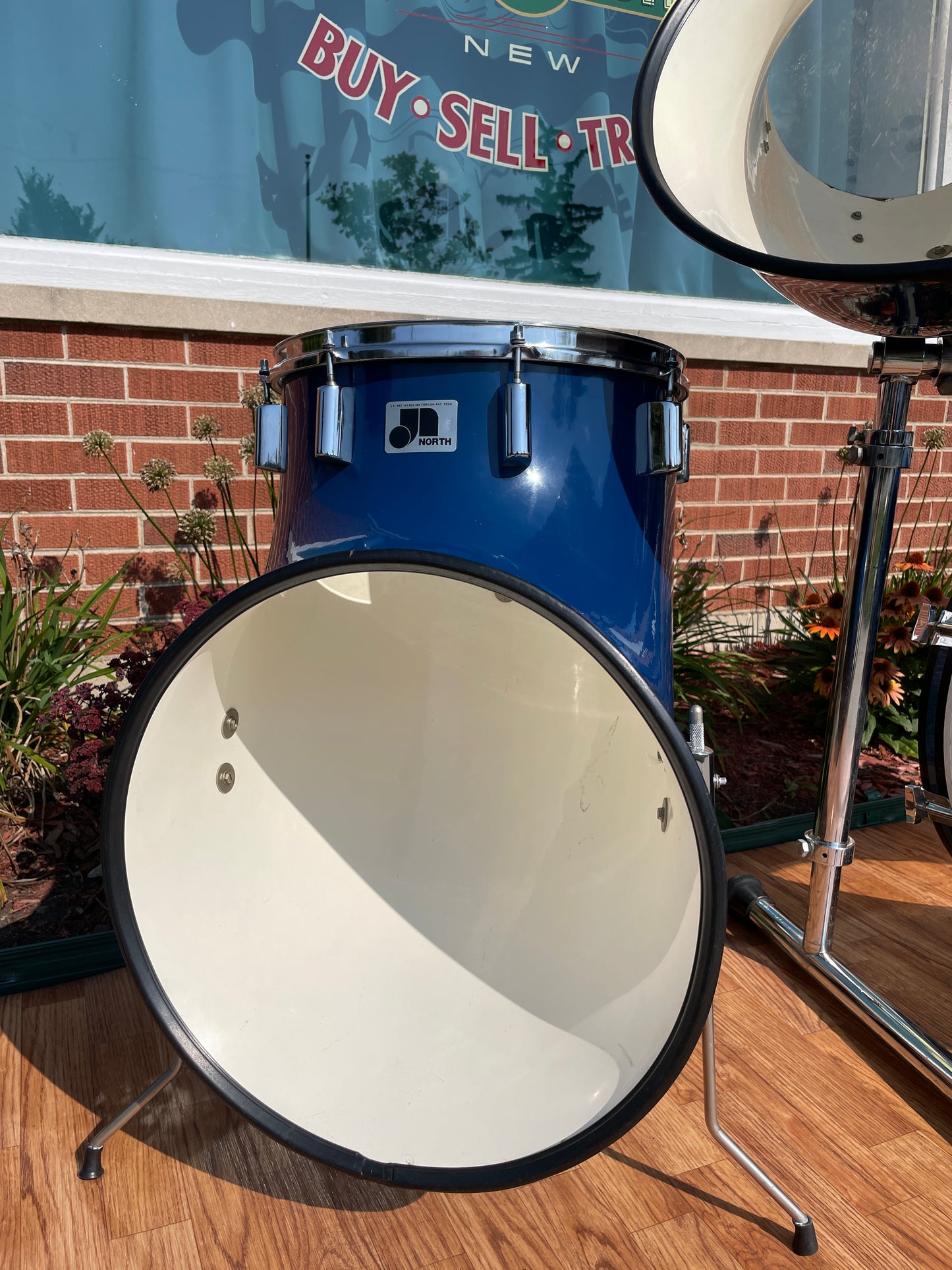 1970s North Drums Nexus Drum Set Blue 6/8/10/12/14/22 *Video Demo*
