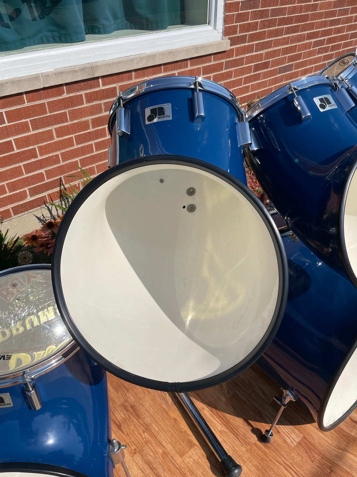 1970s North Drums Nexus Drum Set Blue 6/8/10/12/14/22 *Video Demo*