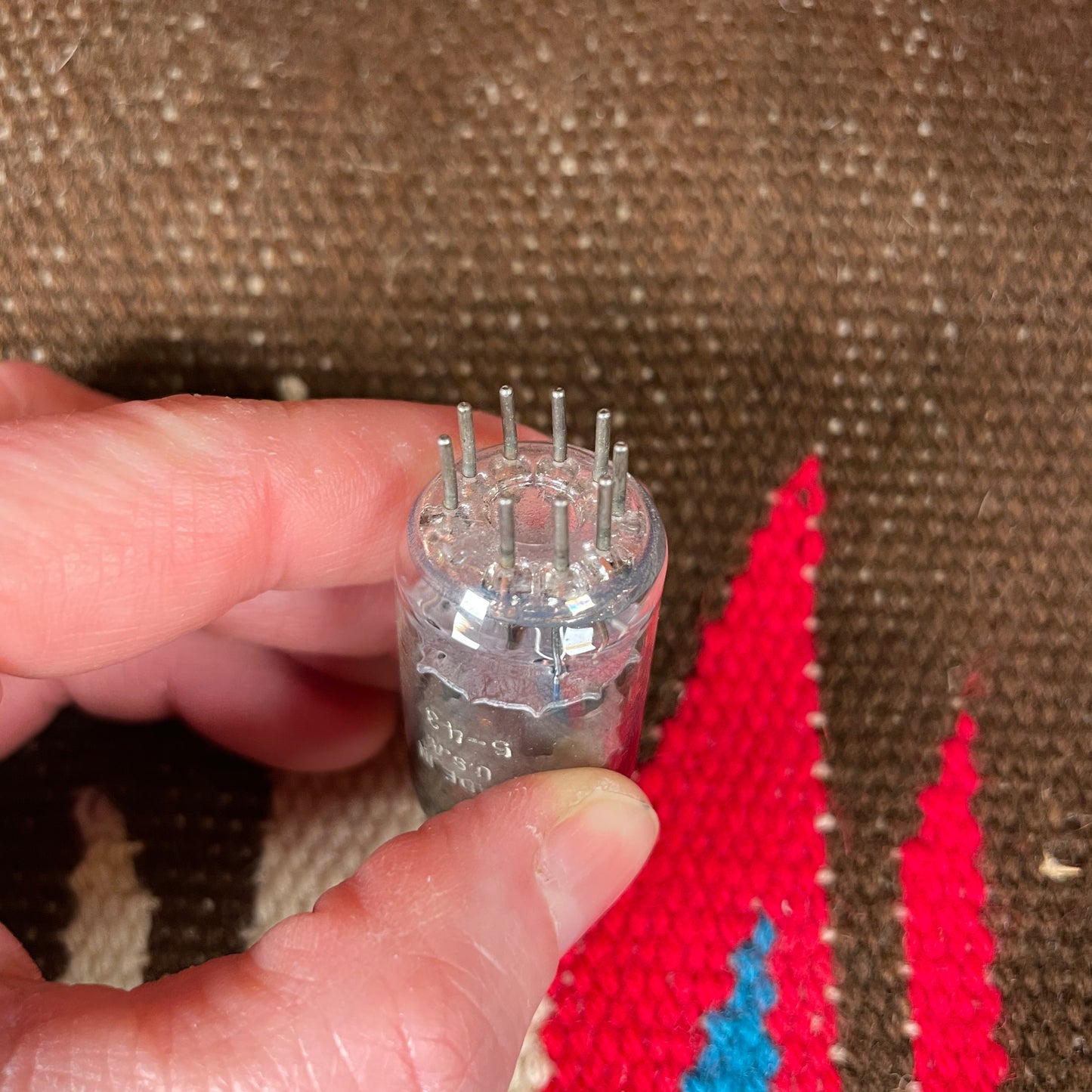 Vintage RCA 12AT7 Preamp Tube Black Plate ECC81 Valve #45