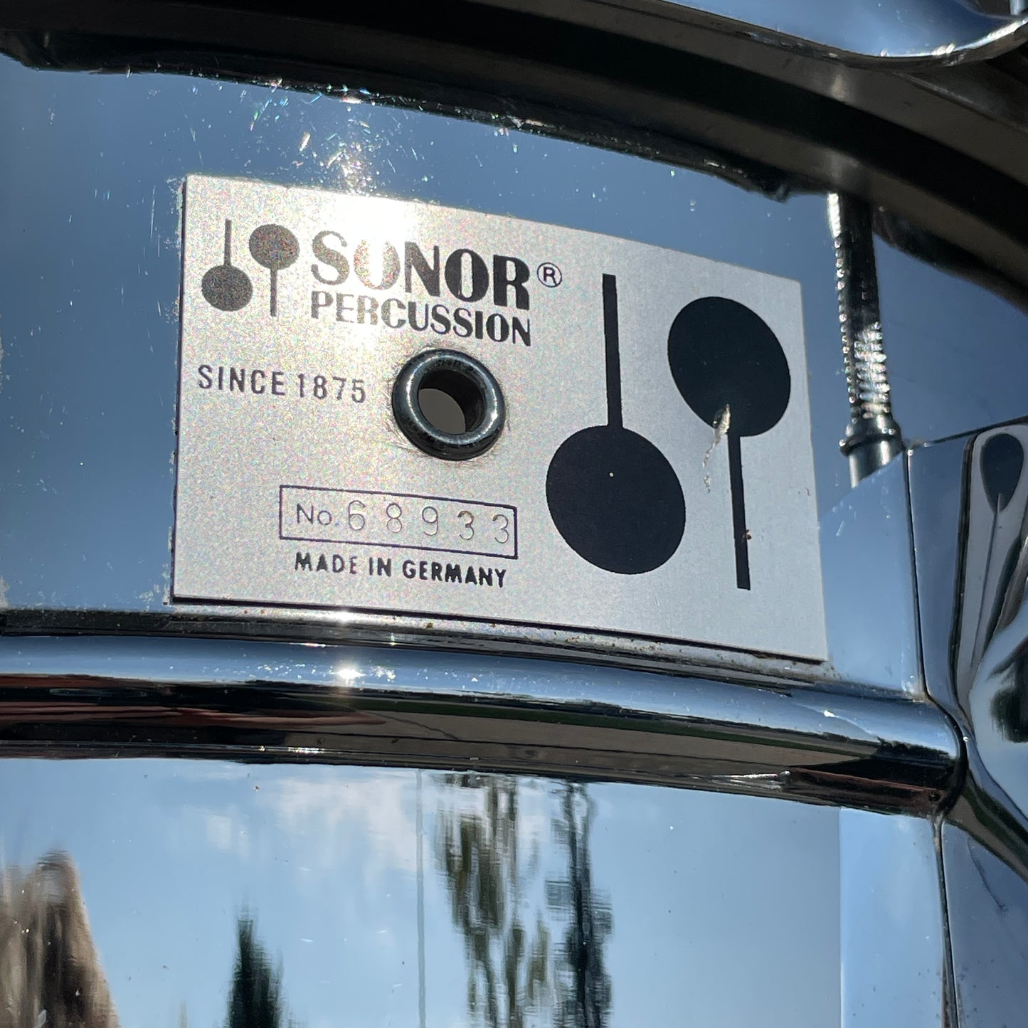 Vintage Sonor 6.5x14 Phonic Ferro-Manganese Steel Snare Drum D506