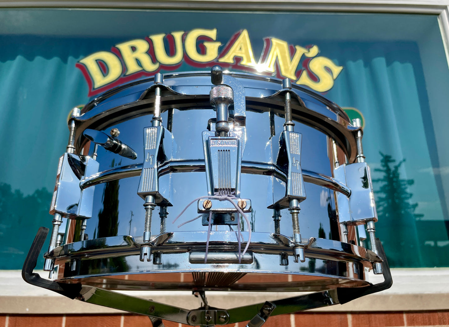 Vintage Sonor 6.5x14 Phonic Ferro-Manganese Steel Snare Drum D506