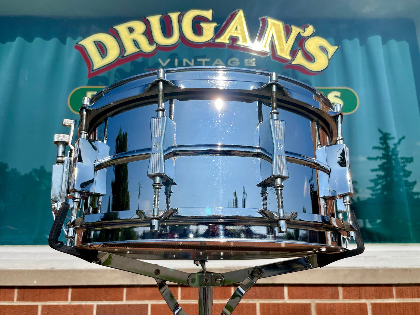 Vintage Sonor 6.5x14 Phonic Ferro-Manganese Steel Snare Drum D506