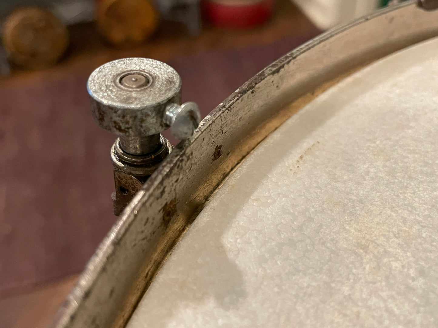 1920s Ludwig Universal 5x15 Snare Drum 2pc Shell NOB *Video Demo*