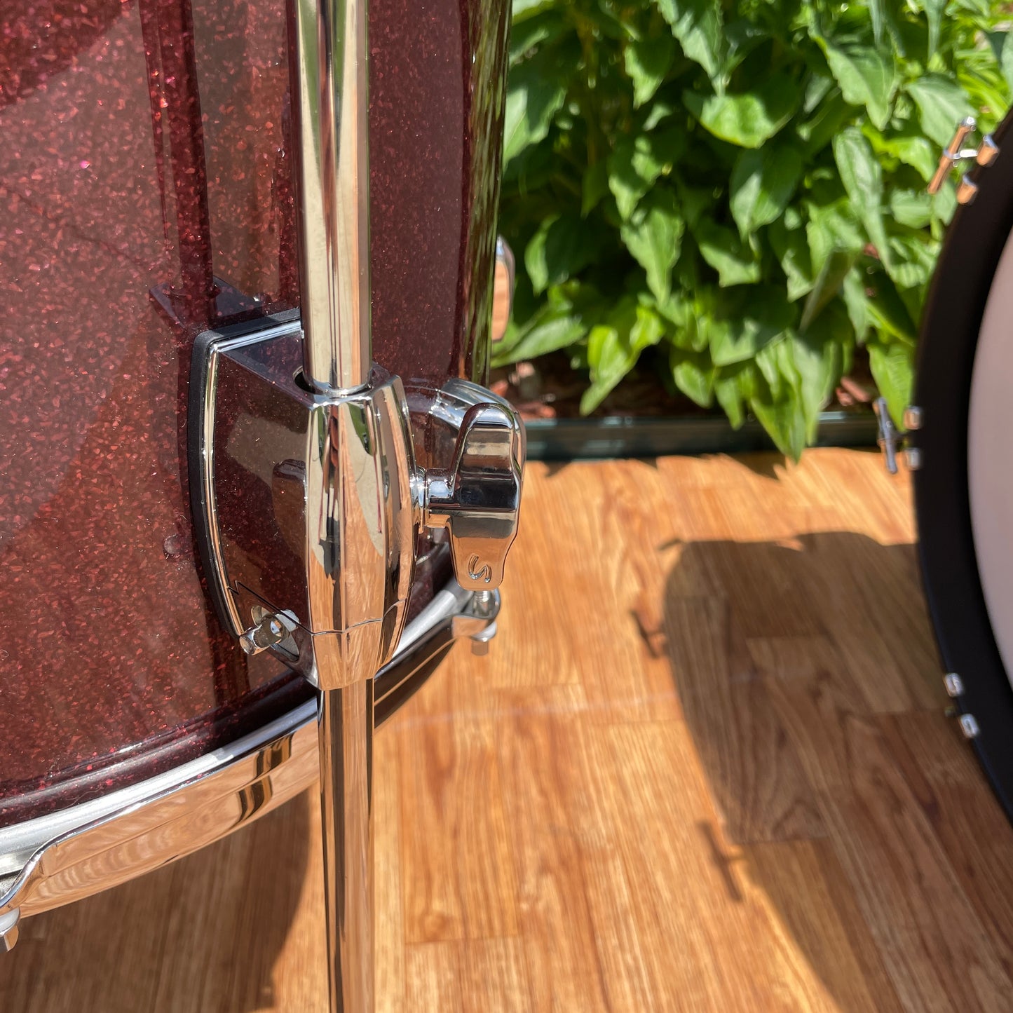 Slingerland Radio King 3-Ply Mahogany/Poplar Drum Set Maroon Glass Glitter 18/12/14 w/ 5.5x14 Snare