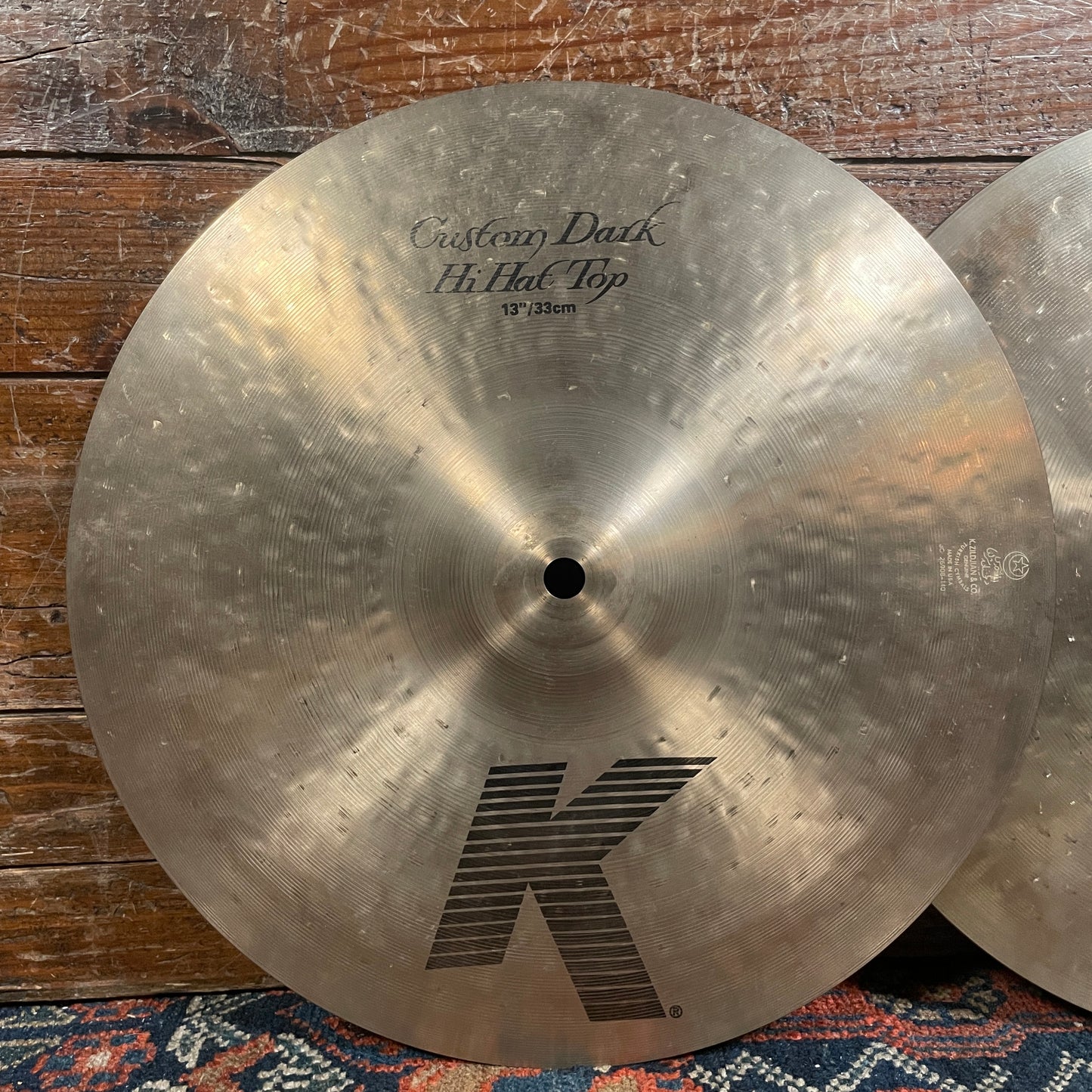 13" Zildjian K Custom Dark Hi-Hat Cymbal Pair 730g/1040g K0940 *Video Demo*
