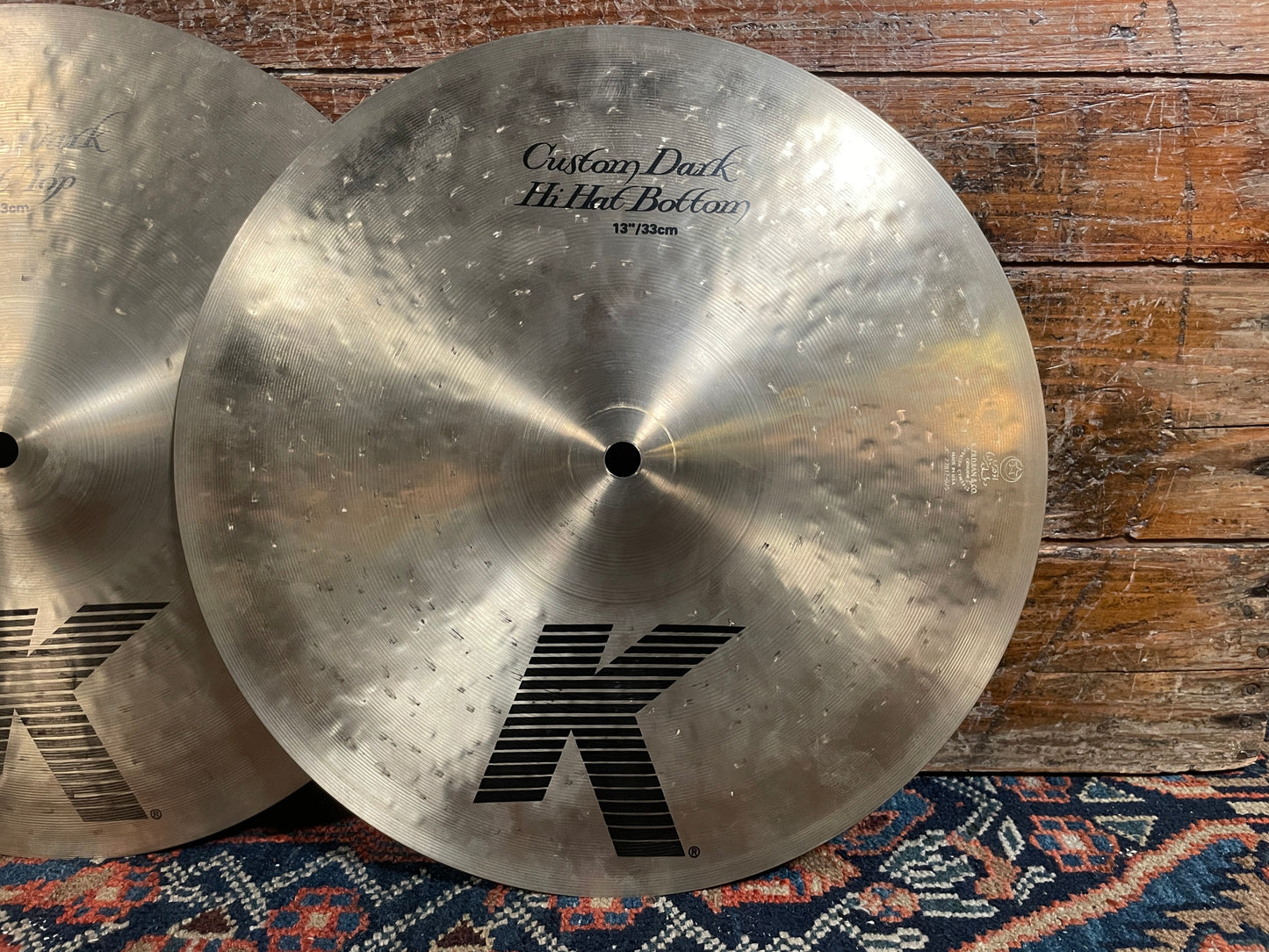 13" Zildjian K Custom Dark Hi-Hat Cymbal Pair 730g/1040g K0940 *Video Demo*