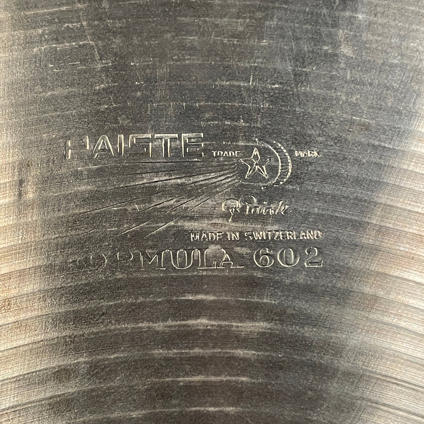18" Paiste Formula 602 Pre-Serial 1960s Crash Cymbal 1355g *Video Demo*
