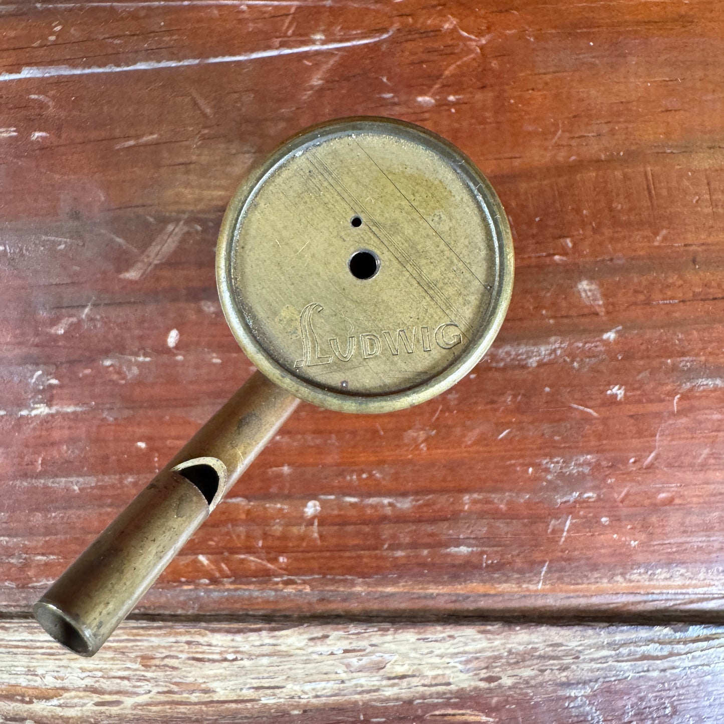 1930s Ludwig Bird Call Water Whistle Brass