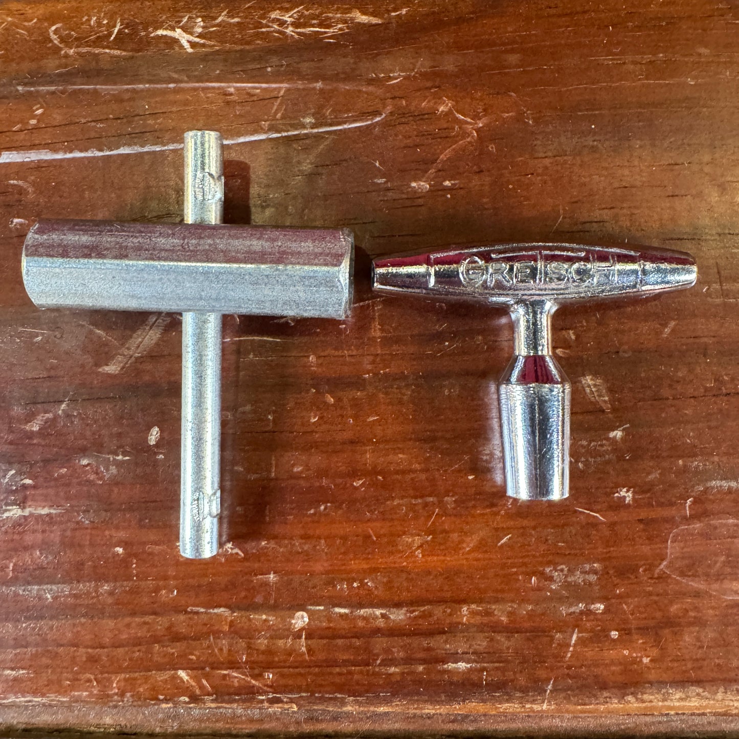 Vintage 1960s Gretsch Drum Tuning Key & Rail Consolette Hex Wrench