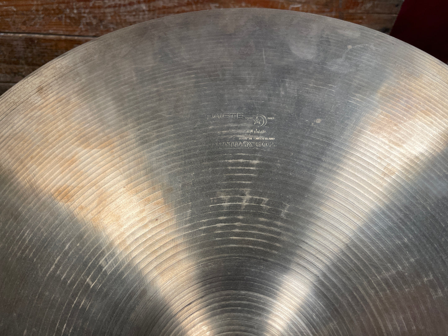 18" Paiste Formula 602 Pre-Serial 1960s Crash Cymbal 1355g *Video Demo*