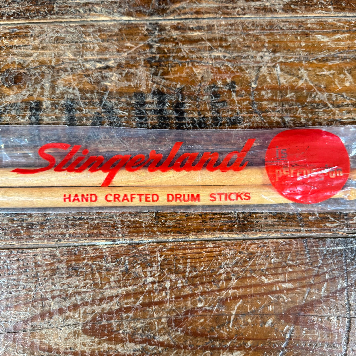 1960s Slingerland Haskell Harr 2B Wood Tip Drum Sticks w/ Original Bag NOS