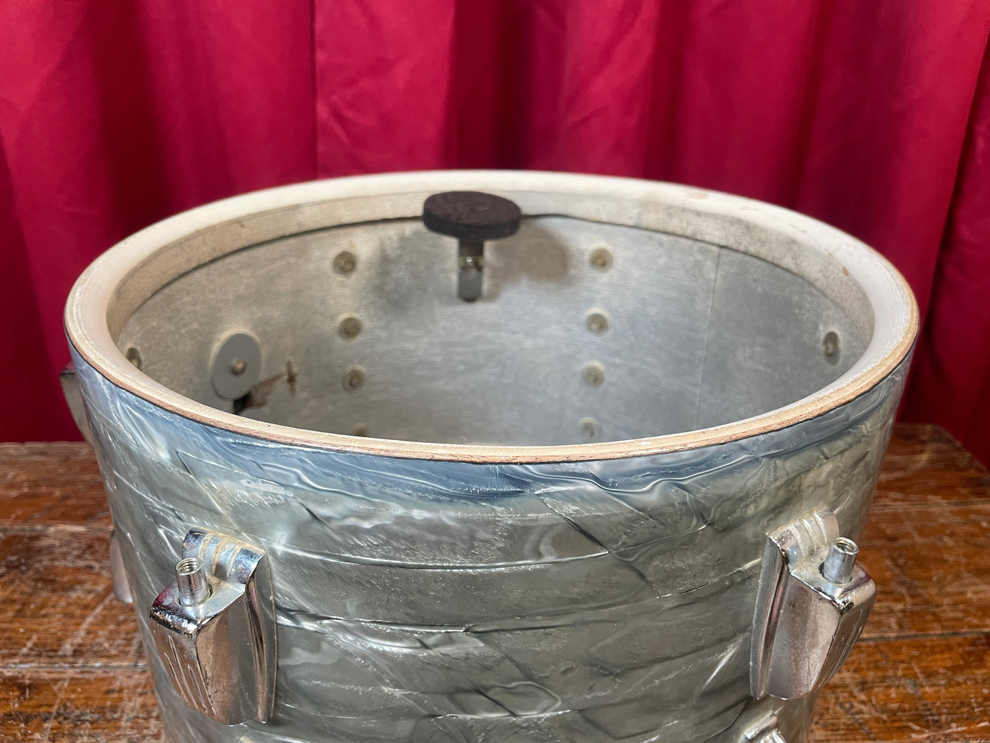 1960s Ludwig 9x13 Pre-Serial Super Classic Tom Drum Sky Blue Pearl