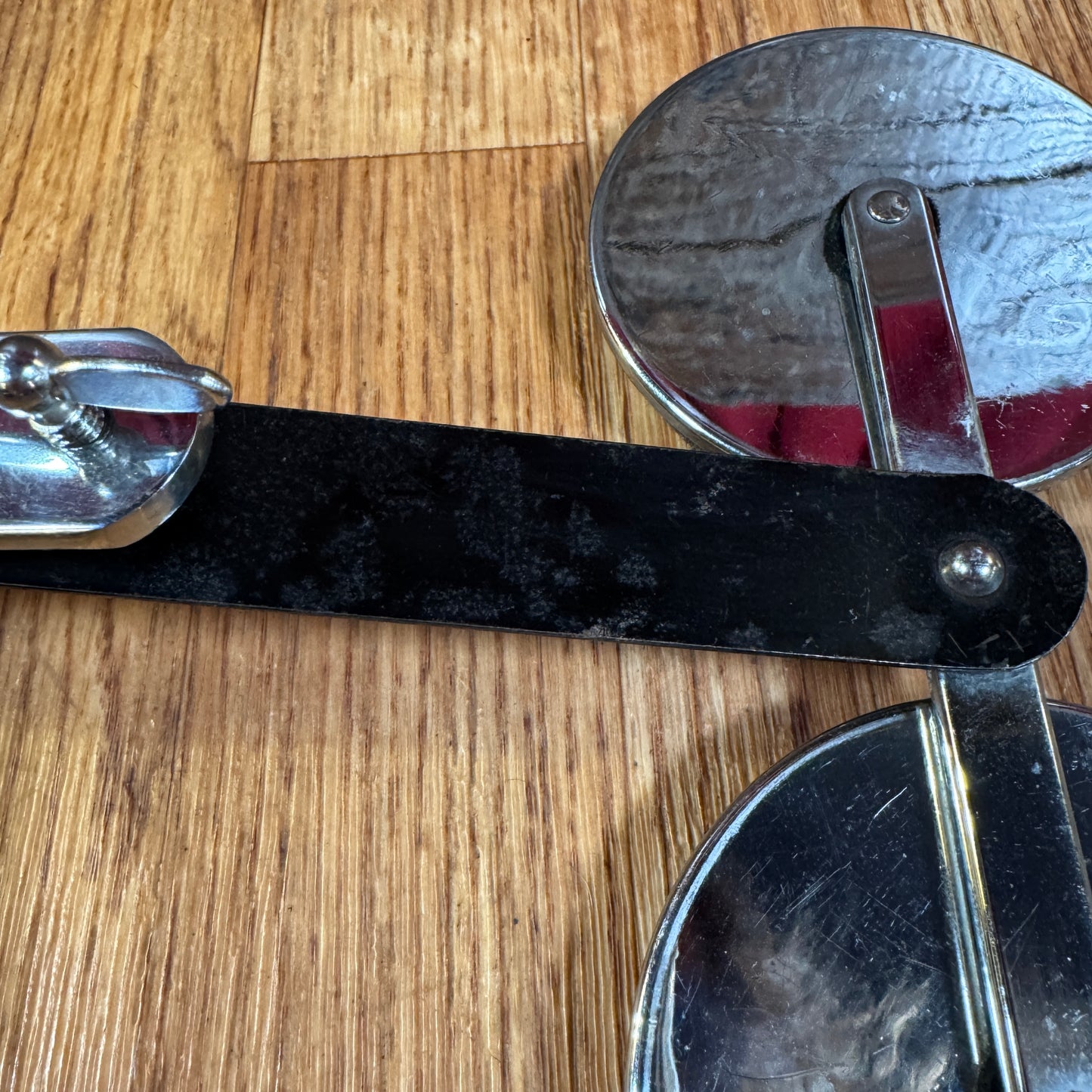 1930s Ludwig Pressure Adjustable Bass Drum Muffler No. 668K External Dual Felt Double Chrome