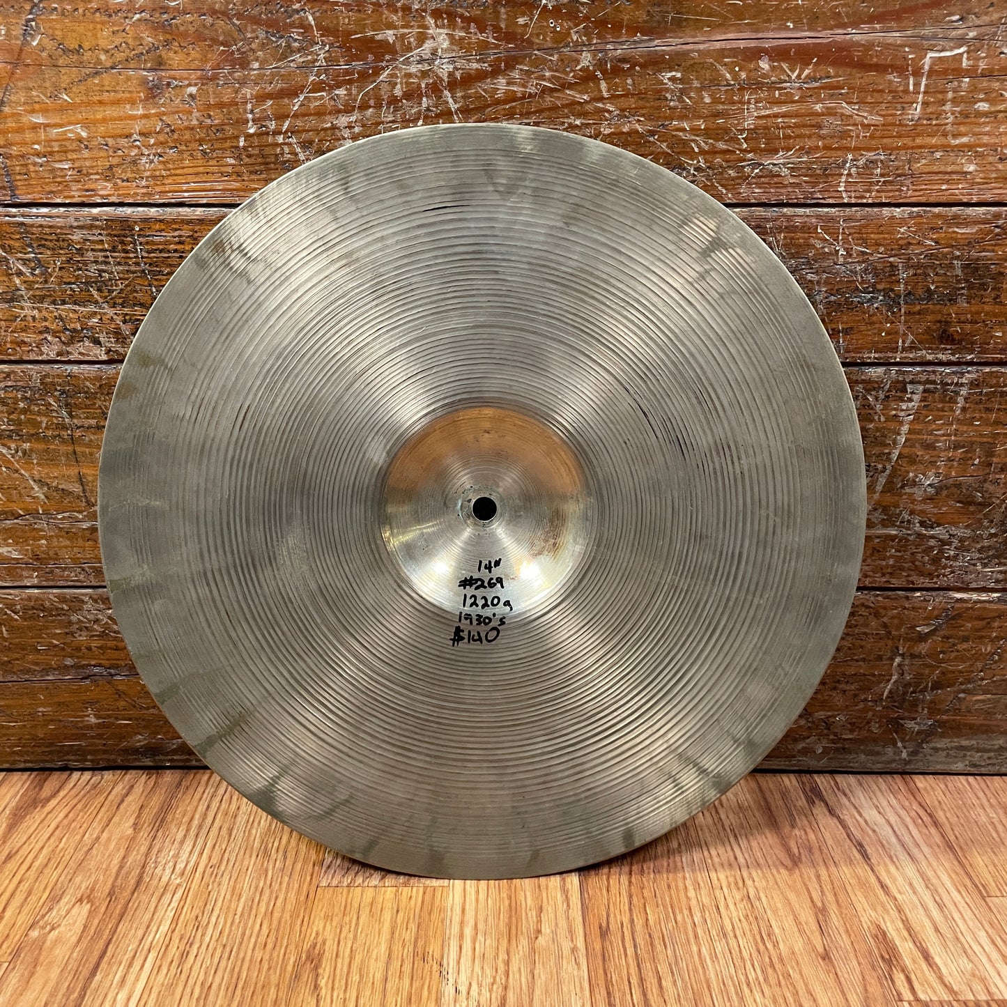 14" Vintage Zenjian Heavy Cymbal 1220g #269 Ludwig Made in Italy