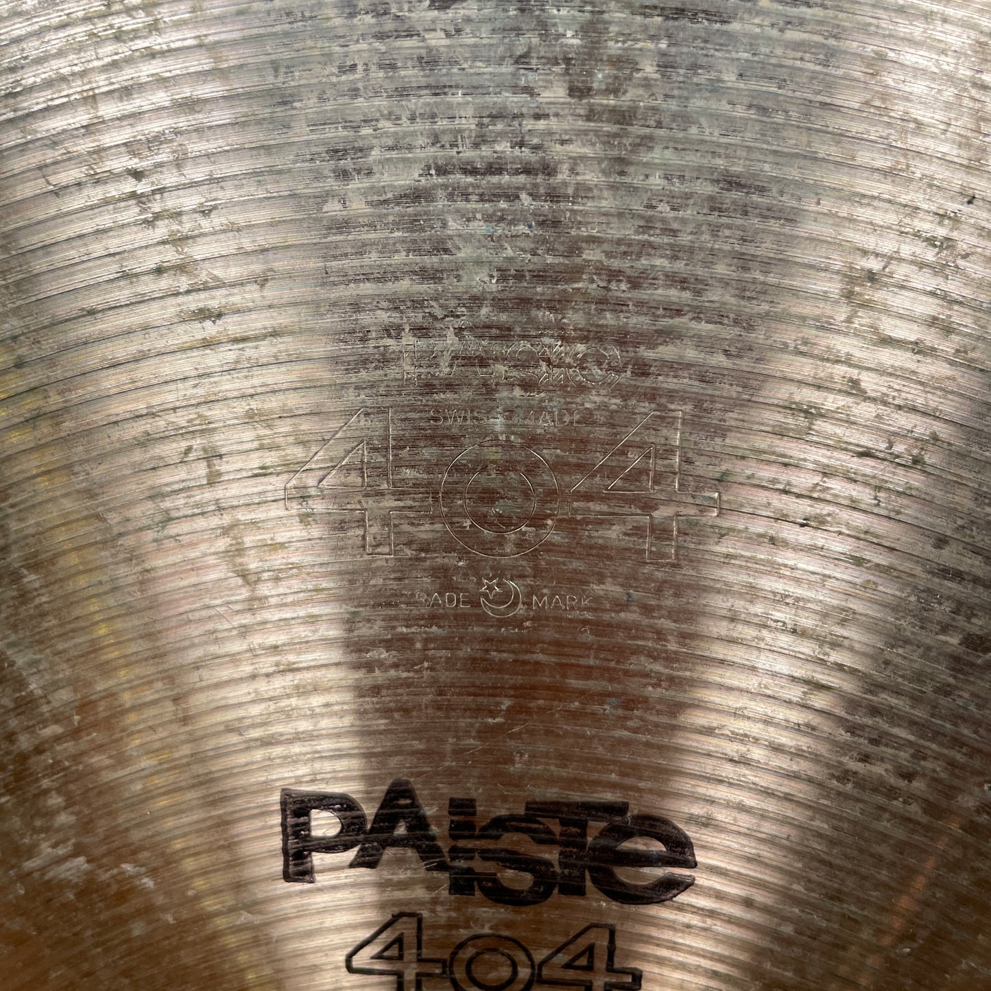 16" Vintage Paiste 404 Crash Cymbal 874g