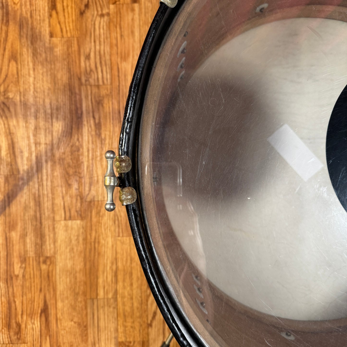 1950s Slingerland 12x24 Radio King Bass Drum Black Gold Duco