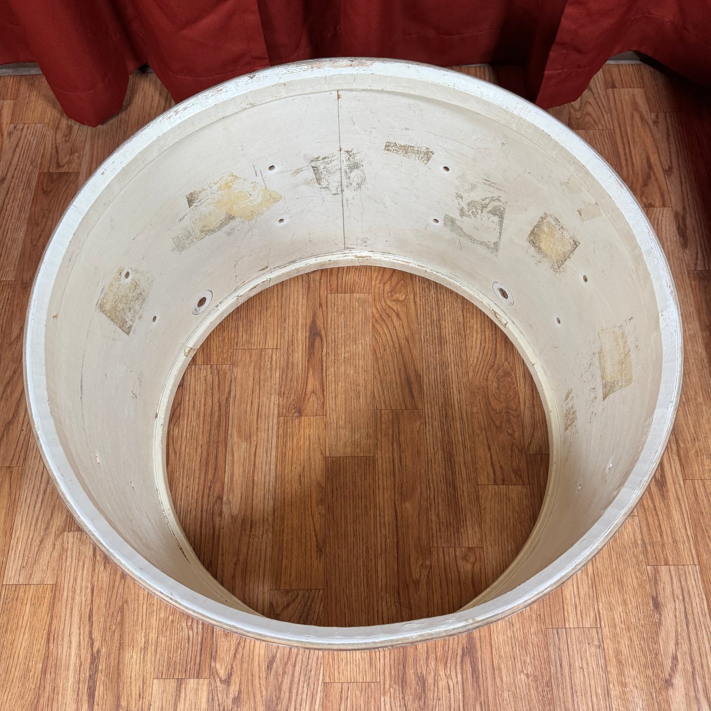 1960s Ludwig 14x20 Club Date Bass Drum Shell Oyster Blue Pearl