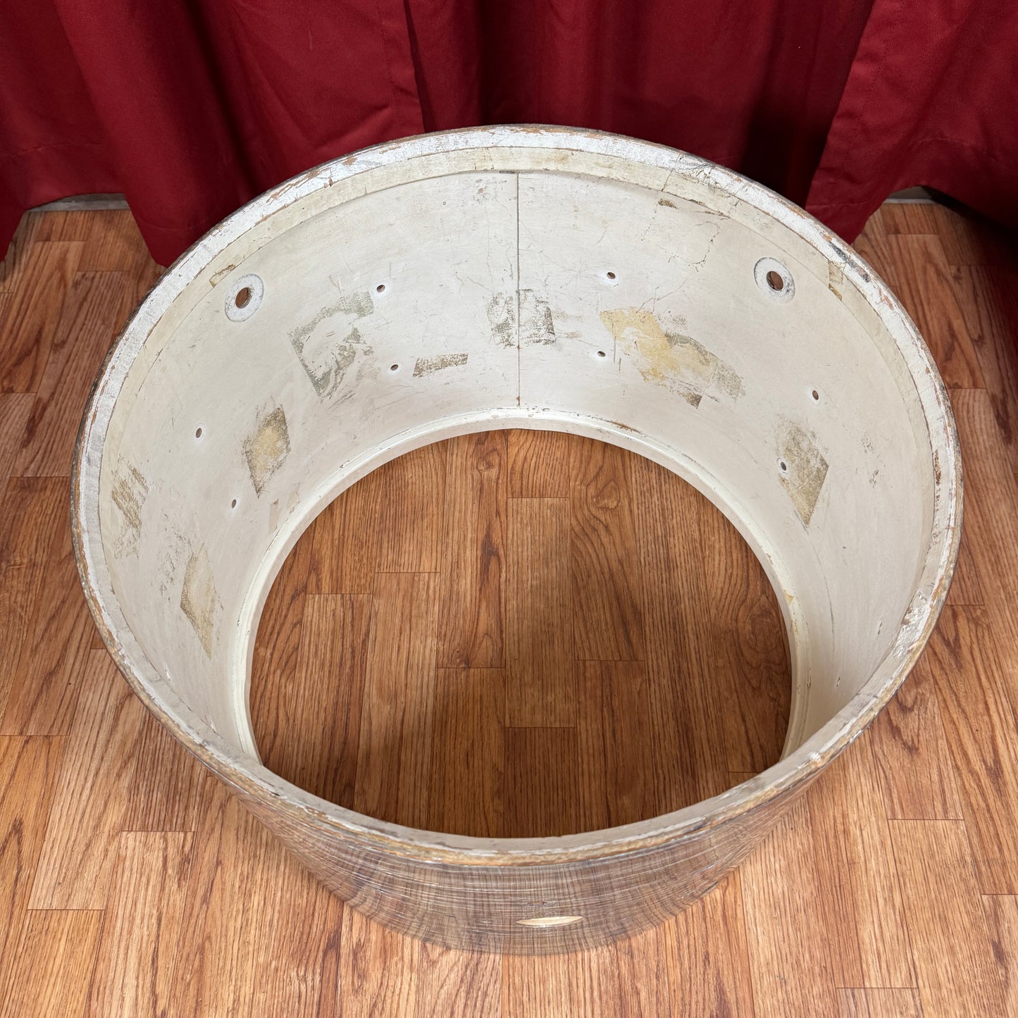 1960s Ludwig 14x20 Club Date Bass Drum Shell Oyster Blue Pearl