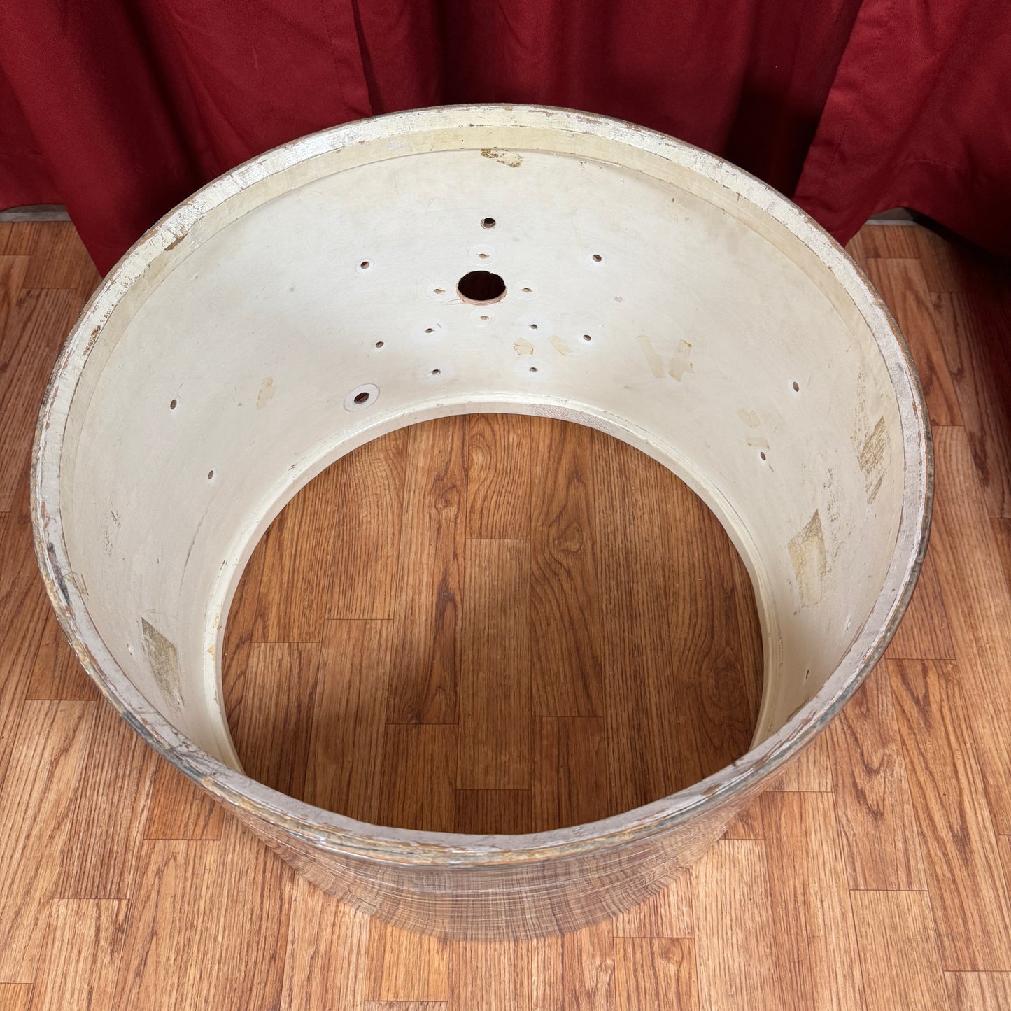 1960s Ludwig 14x20 Club Date Bass Drum Shell Oyster Blue Pearl