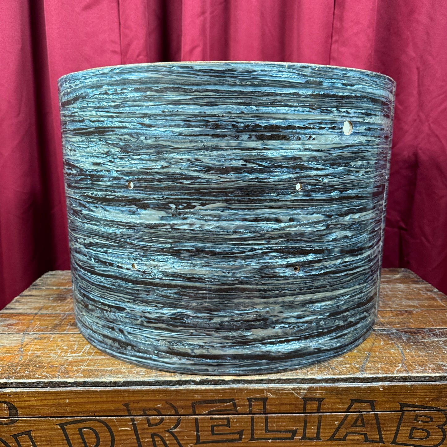 1960s Ludwig 14x20 Club Date Bass Drum Shell Oyster Blue Pearl