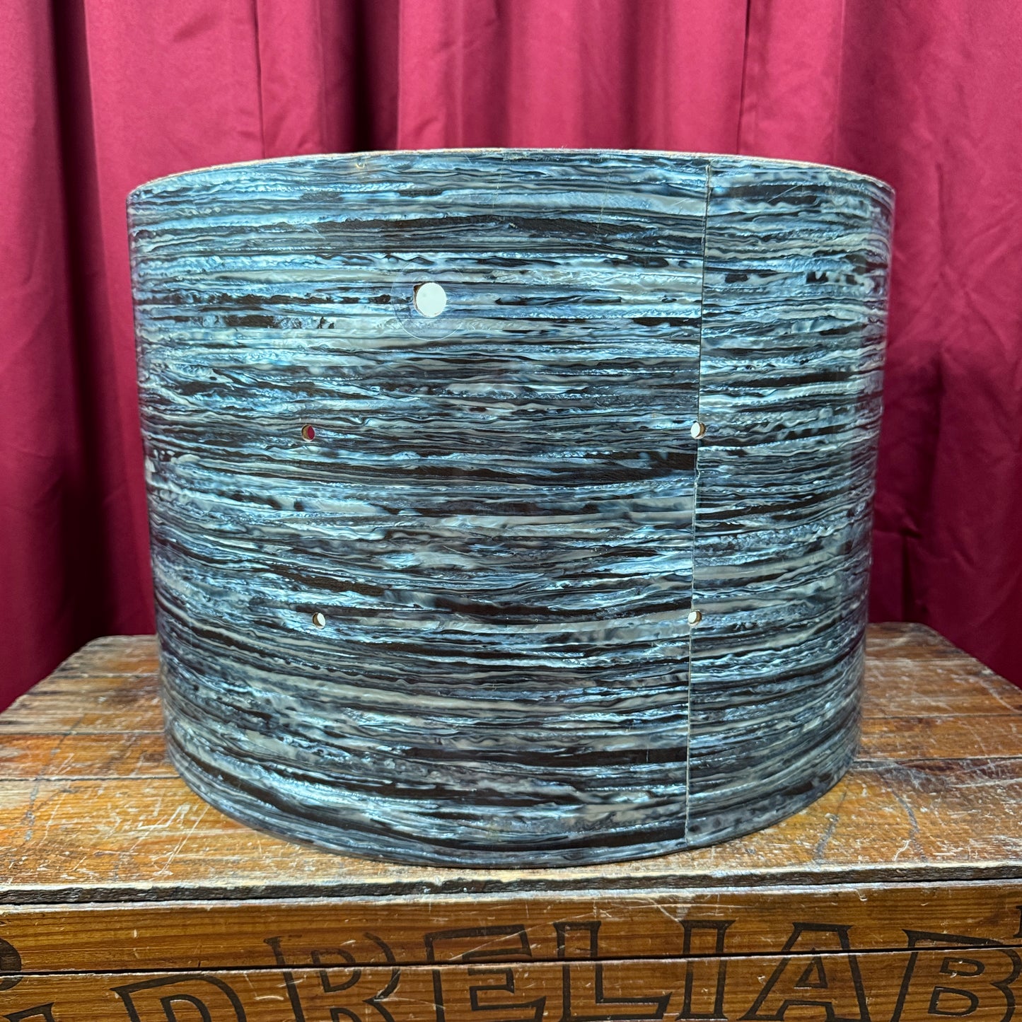 1960s Ludwig 14x20 Club Date Bass Drum Shell Oyster Blue Pearl