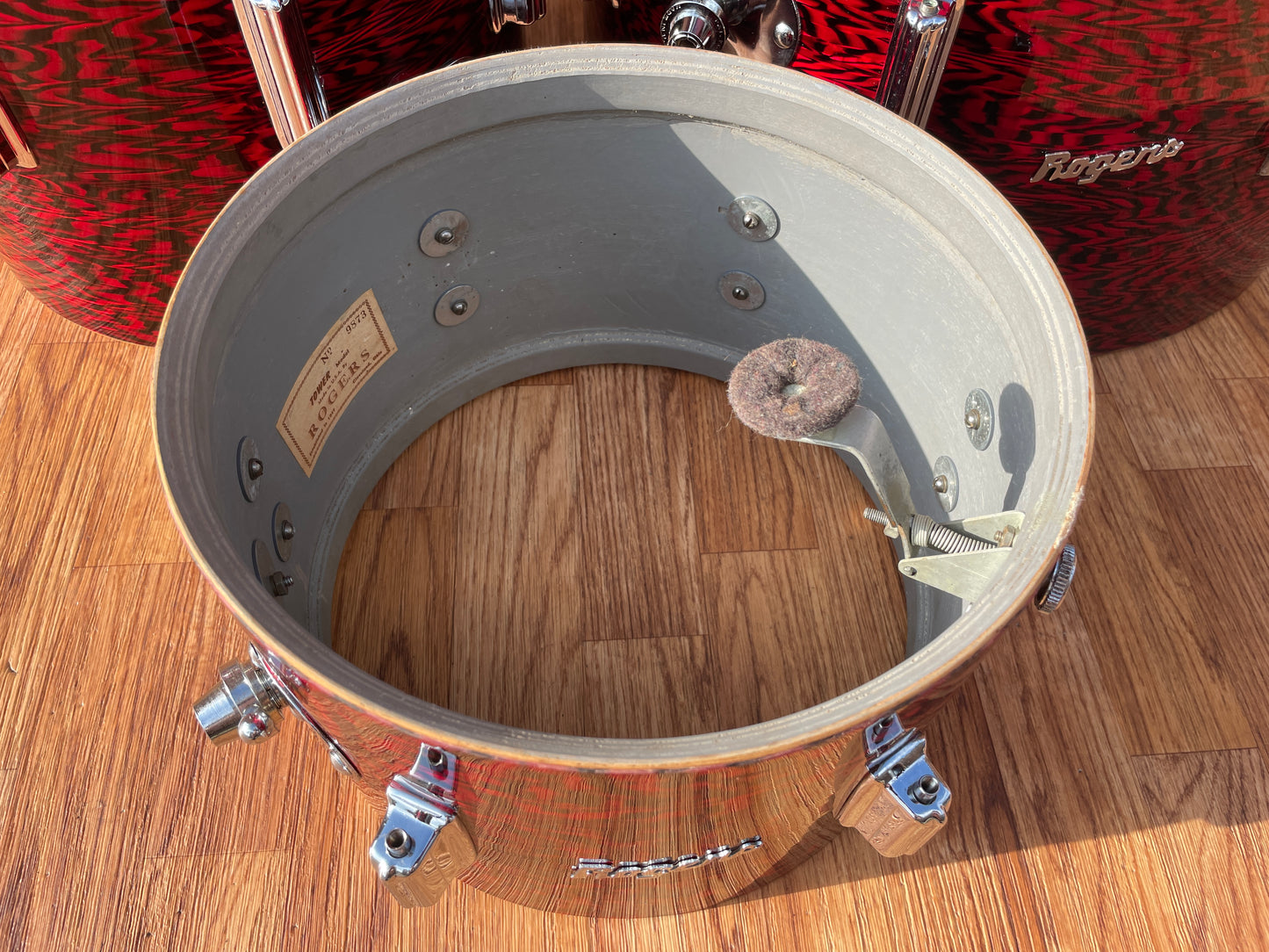 1960s Rogers Cleveland Tower Delta Drum Set Red Onyx 20/12/14