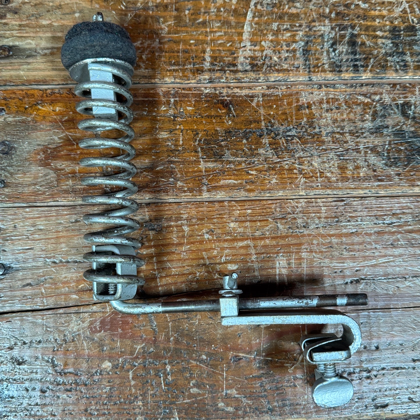 1920s Leedy Spring Cymbal Holder No. 98 1/2 Nickel