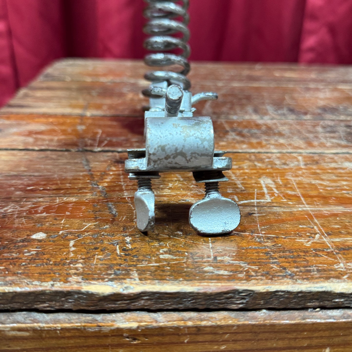 1920s Leedy Spring Cymbal Holder No. 98 1/2 Nickel