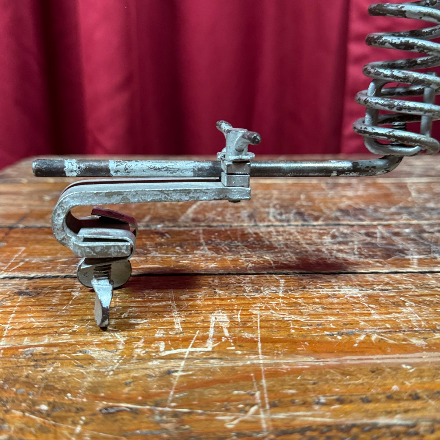 1920s Leedy Spring Cymbal Holder No. 98 1/2 Nickel