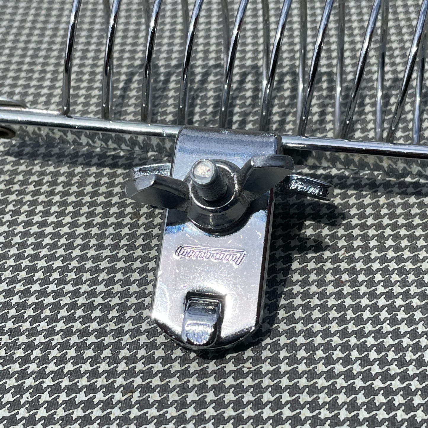 1970s Ludwig Drum Stick Holder No. 1324 Block Logo Chrome